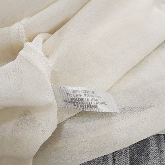 Flora Nikrooz Romantic Ethereal Long Ivory Lace Nightgown Small Anthropologie - Picture 10 of 12